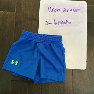 Under Armour Blue Athletic Shorts Lightweight Elastic Waist